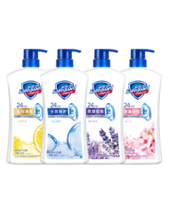 Safeguard Healthy & Refreshing Body Wash 650g*4 (Pure White + Lemon + Lavender + Cherry Blossom) - Packaging May Vary
