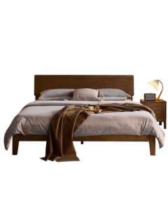 QuanU Home Solid Wood Bed Multifunctional 1.8x2m Bed Master Bedroom Luxury Style Double Bed Wedding Bed Furniture