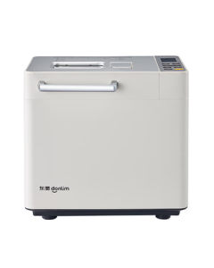 Donlim (Donlim) Upgraded Bread Maker, Fully Automatic Home Dough Mixer with Timer, Intelligent Dual Dispensing, High Success Rate, Ice Cream Maker DL-4705 (White)