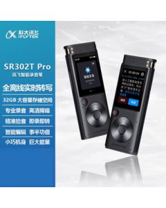 iFLYTEK AI Smart Recorder SR302TPro Offline Edition - Voice to Text, Professional Noise Reduction, 360° Sound Pickup, Free Transcription, 32GB, Starry Gray