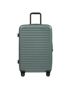 Samsonite 20-inch European Stripe Suitcase with TSA Lock, Forest Green KF1 Carry-on Luggage