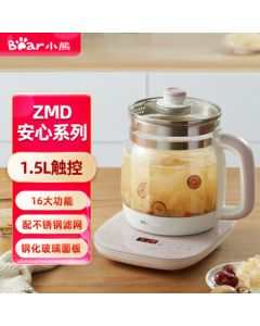 Bear (Bear) 1.5L Mini Glass Electric Kettle, Hot Water Kettle, Electric Thermo Pot YSH-A15Z8 (with Filter) [ZMD Safety Series]
