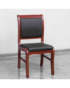 JiuYun Conference Chair Office Chair Four-Leg Wooden Chair Mahjong Chair Training Chair Game Room Chair