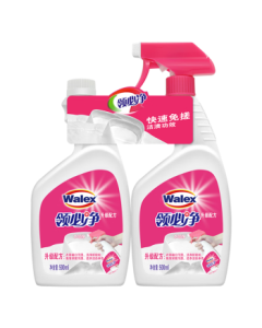 Weijieshi No-Scrub Collar Cleaner 500ml Bottle + 500ml Refill, Deep Stain Remover for Collars and Cuffs, Laundry Aid