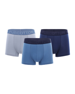 PurCotton Men's Boxer Briefs [5A Basic Antibacterial] High-Stretch Cotton, Non-Deforming, Breathable, 3-Pack