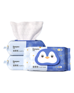 Deyou Flushable Wet Wipes with Calendula, 80 Sheets * 3 Packs, Gentle and Non-Irritating for Toilet Use
