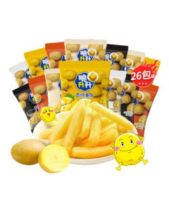 Cuisheng Sheng Honey Butter Original Cut French Fries 520g (20g*26) Mixed Flavors Non-Puffed Snack Mid-Autumn Festival Gift