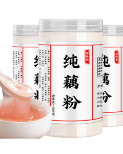 Rechuntang Traditional West Lake Pure Lotus Root Powder 600g/Jar, Authentic Hangzhou Specialty, No Added Sucrose, Handmade Original Flavor Lotus Root Powder