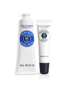 L'Occitane Hand Cream Gift Set with Shea Butter Lip Balm - Long-Lasting Moisturizing, Nourishing, Fragrant, Repairing, Perfect as a Souvenir or Birthday Gift