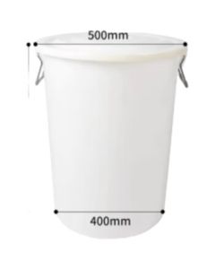 Liluofeng Agricultural Supplies 100L Heavy-Duty White Bucket for Garden Greenhouses