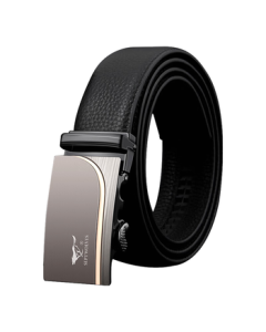 Septwolves Men's Leather Belt, Genuine Cowhide Automatic Buckle Dress Belt, Birthday Gift for Boyfriend, Husband, or Dad