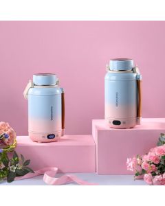 DAEWOO Portable Mini Electric Kettle (Berlin Flower Room) for Home and Travel, Tea Brewing Electric Thermos DYSH-BX12 DYSH-BX12 1.2L