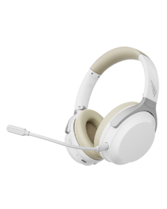 Siberia (XIBERIA) Yu DM01MAX Gaming Noise-Cancelling Bluetooth Over-Ear Wireless Low-Latency Gaming Headset with Microphone for Mobile and PC - Sand Gold White