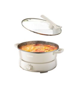 SUPOR Multi-functional Pot 6L Large Capacity Electric Hot Pot, Electric Cooking Pot with Detachable Design, 3-Level Heat Adjustment, Steaming and Boiling Integrated Pot, Special Hot Pot H30YKX56