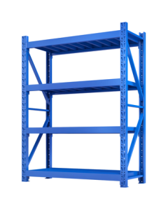 ZHONGWEI Storage Shelf Heavy-Duty Multi-Layer Rack Supermarket Shelf 240KG/Layer Blue 200*60*200cm