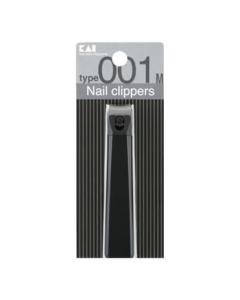 KAI (貝印) Japan Imported Full Stainless Steel Nail Clipper/Cutter Single Piece (Anti-Splash) 001 Series Medium Size