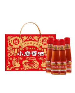 Cui Zi Brand Pure Sesame Stone-Milled Sesame Oil Gift Box 180ml*4