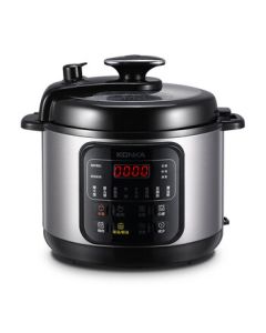 Konka Fully Automatic Smart Preset Electric Pressure Cooker, Easy-to-Clean Non-Stick Dual Pot KYLG-5005-M(DLB) for Home Use
