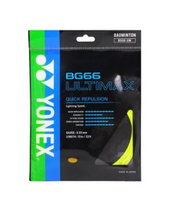 YONEX Badminton String High Elasticity Competition Training Precision Control Sound Performance BG66UM-004 Yellow