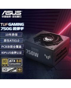 ASUS TUF GAMING 750W Gold Power Supply, Fully Modular, Native ATX3.0/PCB Coating/80PLUS Gold Certified/PCIe 5.0/Textured Cables YFS