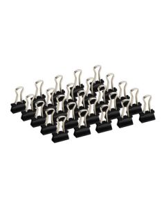 M&G Stationery ABS92737 No.6 15mm Black Binder Clips Small Metal Document Clips Eplus Series Office Bulldog Clips 60pcs/Box 3 Boxes