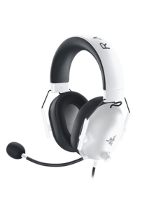 Razer BlackShark V2 X Wired Over-Ear Esports Gaming Headset with Passive Noise Isolation, White - Compatible with Delta Force Operations