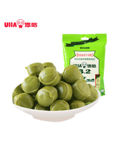 UHA Rich Matcha Milk Candy 103g - Classic Snack Candy, Wedding Favors, Reduced Sugar, Individually Wrapped