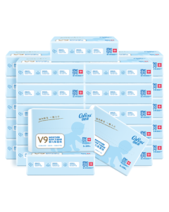 COROU Facial Tissues, Baby Soft Tissues, 3-Ply M Size 100 Sheets * 24 Packs, Moisturizing Tissues, Cloud-Soft Tissues, Lotion Tissues