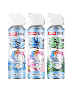 AIBO (3 Bottles Included) AIBO Toilet Cleaner Foaming Mousse, Sanitizing & Deodorizing for Toilet Bowls