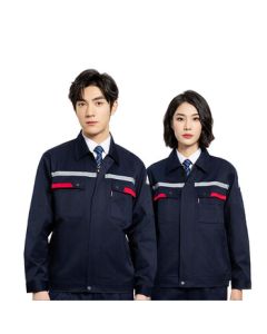 Xin Meng Yao Anti-Static Long-Sleeve Workwear Set in Navy Blue for Spring/Autumn (XL-175) Unit: Set