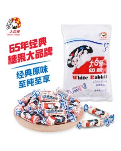 White Rabbit Classic Original Flavor Milk Candy 227g (Approx. 40 Pieces) - Children's Gift, Holiday Snack for Women, Creamy Wedding or Celebration Candy