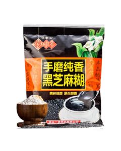 Fushiduo Black Sesame Paste 480g/Bag (40g*12 Packs) Instant Nutritious Breakfast Drink, Gift for Elderly and Seniors
