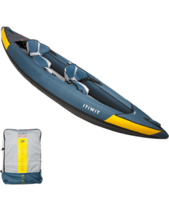 Decathlon Inflatable Canoe Fishing Boat Kayak 1/2 Person - Yellow - 4810931