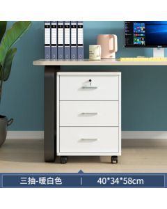 Oulin European Style File Cabinet, Under Desk Low Cabinet with Lock, Storage Cabinet, Archive Cabinet, Simple Small Cabinet
