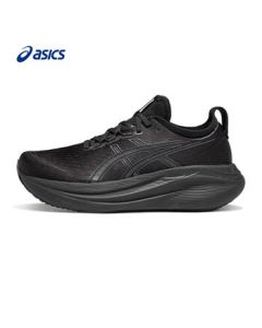 ASICS Men's Cushioned and Durable Running Shoes GEL-NIMBUS 27 Black/Grey 41.5