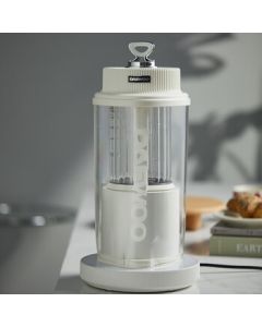 DAEWOO Detachable Quiet Blender for Home Use, Removable Blade Soy Milk Maker, Juicer, Mixer FP06 Cream White