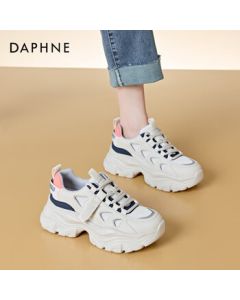 Daphne Chunky Dad Shoes for Women, Spring Versatile Casual Sneakers with Height Increase, Ins Blue, Size 37