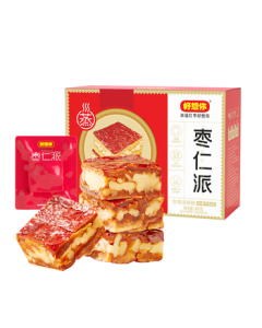 Miss You Red Date & Walnut Snack 480g/Box - Red Date Pastry with Walnut, Candied Fruit, Xinjiang Specialty Jujube Snack