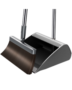 Jia Bang Shou Broom and Dustpan Set, New Household Broom and Dustpan Combo with Soft Bristles, Windproof Comb Teeth Design, Ultimate Sweeping Tool