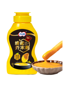 Baili Honey Mustard Sauce, Yellow Mustard Sauce for Fried Chicken, Salad Dressing, Burger & Pizza Sauce, Commercial Small Pack 220g