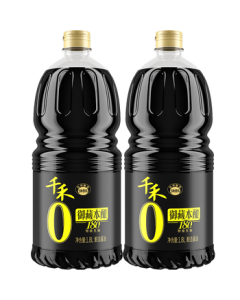 Qianhe Imperial Reserve Naturally Brewed 180-Day Soy Sauce 1.8L*2 [Zero Additives Premium Light Soy Sauce] Brewed Home Cooking Seasoning