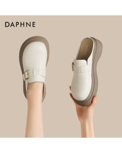 Daphne Women's Closed-Toe Slippers Fashion Spring New Sandals Platform Roman Birkenstock Shoes 4025303021 Beige 36