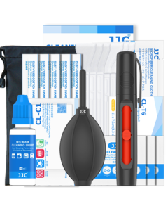 JJC Camera Cleaning Kit Lens Cleaning Blower CMOS Sensor Cleaning Swabs Microfiber Cloth Lens Wipes Wet Wipes Lens Pen Cotton Swabs Cleaning Solution