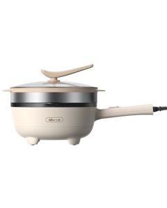 Bear Electric Wok, 4L Non-Stick Home Cooking Pan, Stir-Fry Electric Hot Pot, Grill Pan, Multi-Functional Cooking Pot, All-in-One Electric Heating Pot, Dormitory Electric Cooker DCG-A30M1