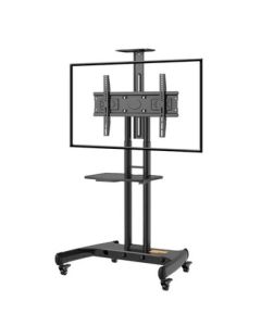 Peidunda Mobile TV Stand 32-75 Inch Universal Floor TV Mount TV Cart for Video Conference Display, Compatible with Xiaomi, Hisense, Skyworth, Konka, and More