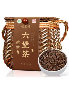 Fumingyuan Tea Dark Tea Guangxi Liubao Tea Premium Aged Aroma Bamboo Basket Gift Box 500g Mid-Autumn Festival Gift