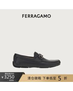 Ferragamo [Clearance Minor Flaw] Men's Black Driving Shoes 0755610_3E _ 90 Gift for Boyfriend