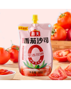 Haitian Tomato Sauce 0 Additive Tomato Ketchup 305g, Fruit & Vegetable Sauce, 0 Additive Tomato Ketchup 305g*1 Bag