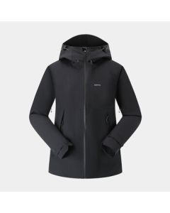 Decathlon 2025 New Women's Windproof Jacket Cold Weather Outdoor Mountaineering Coat 4563148 Classic Black/XS