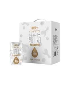 Huangshi Dairy 200ml*12 Boxes Pure Milk for Children and Adults with 7.6g Protein